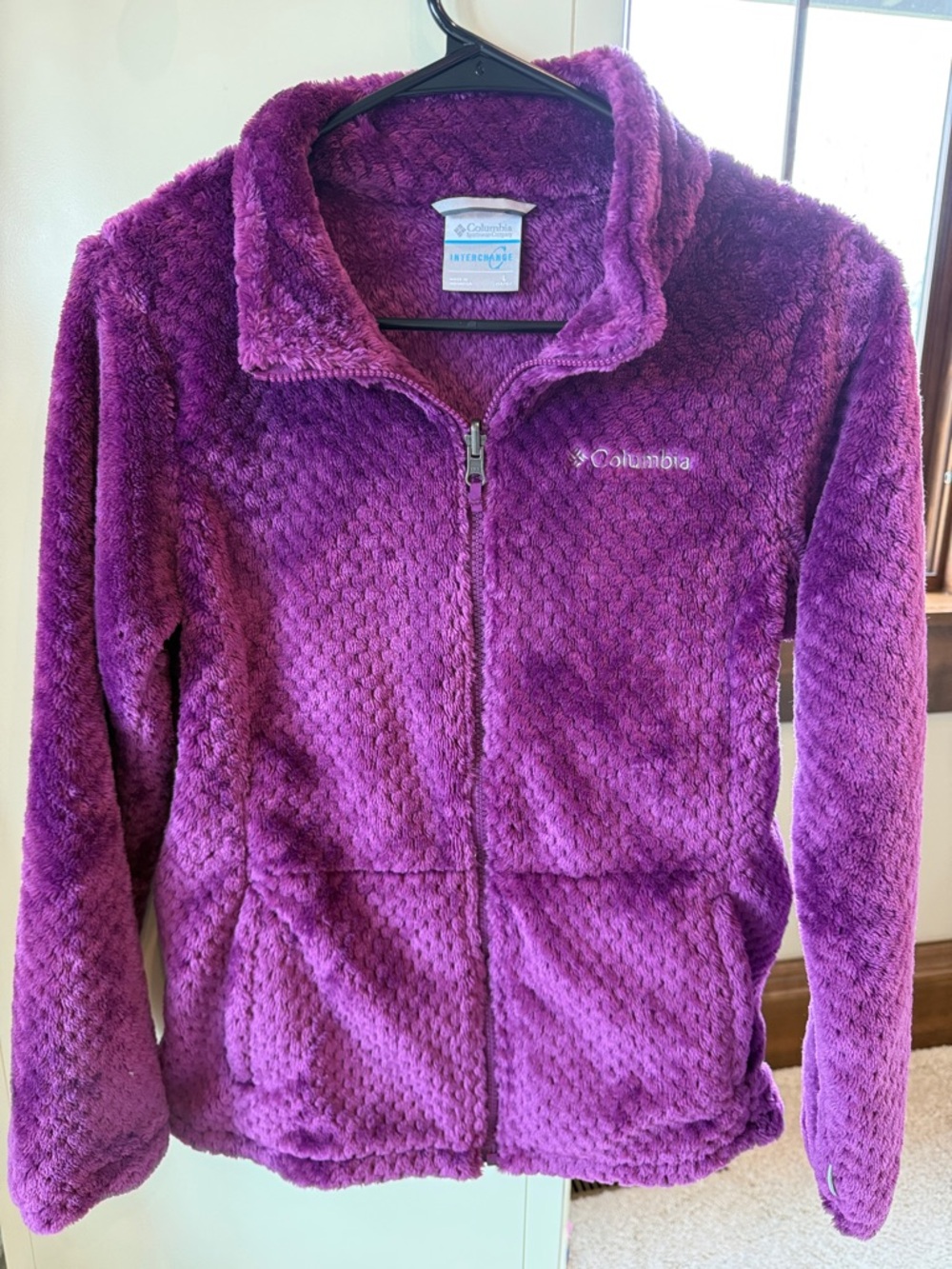 Columbia Purple Plush Full-Zip Girls' Jacket